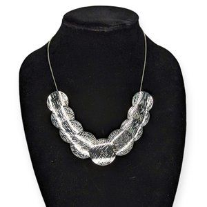Erica Lyons Silver Tone Medallion Necklace